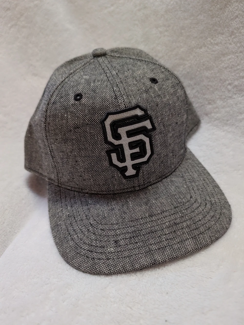 47 Men's Grey SF Embroidered Logo Baseball Cap